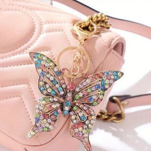 Butterfly Bling Purse Charm / Key Chain